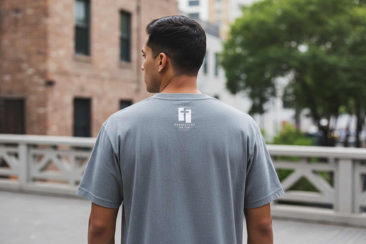 Gray t-shirt on a white background