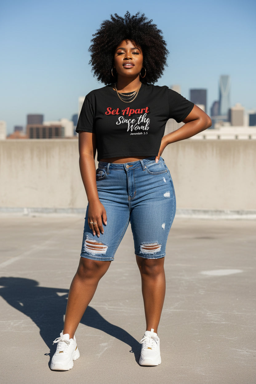 Set Apart Since The Womb Women's Crop Top